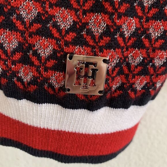 Tommy Hilfiger Floral-Print Sweater Sky Captain Multi XL - Picture 3 of 8